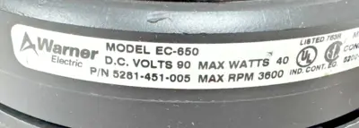 NEW WARNER ELECTRIC 5281-451-005