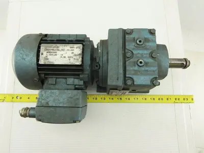Sew Eurodrive R37DT71C4TFIS 1/3HP Motor 230/460V 3Ph W/44.81:1 Inline Gearbox