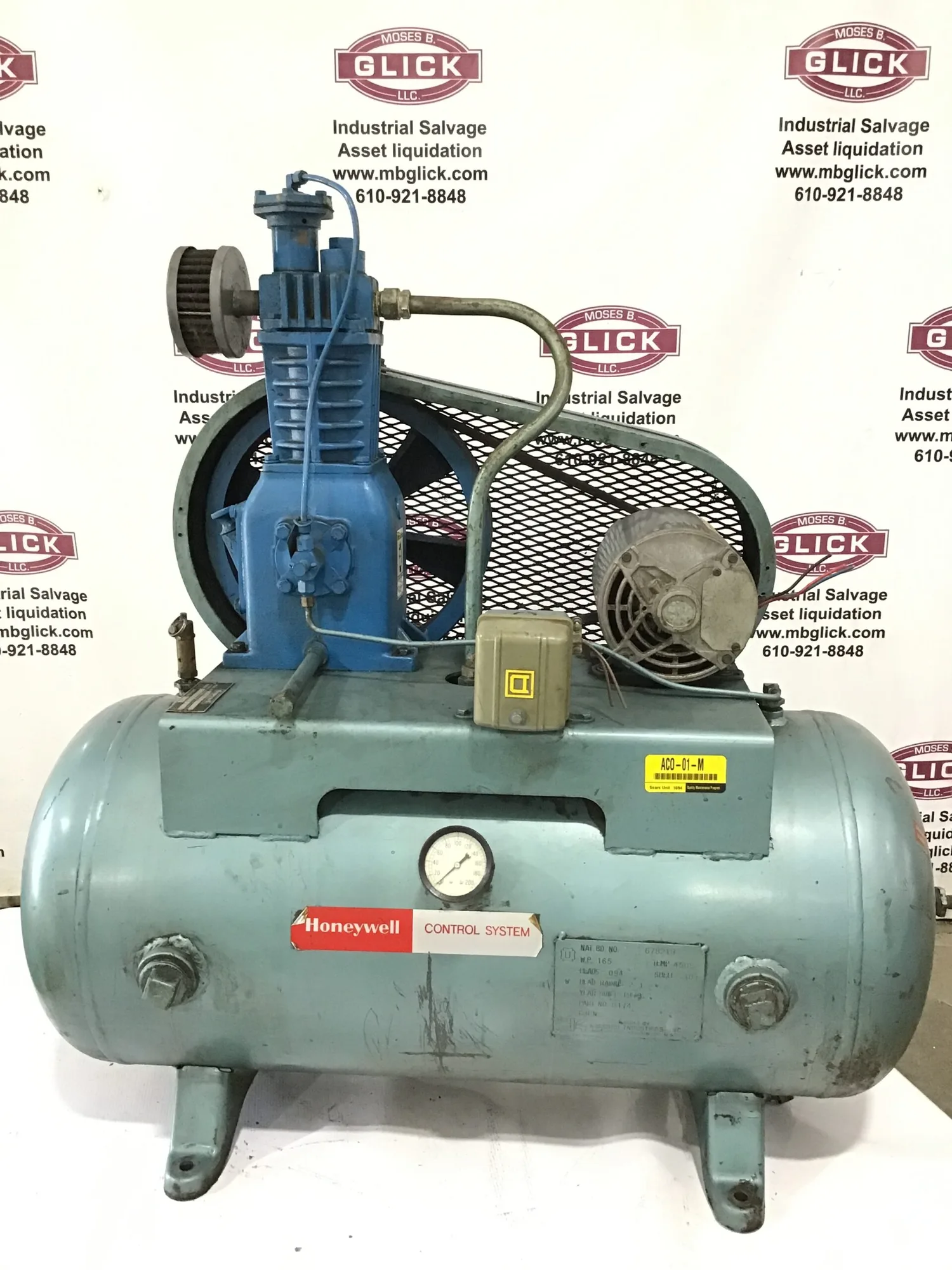 Honeywell 230C2A5B0A Industrial Air Compressor w/GE Motors 3/4HP 3PH