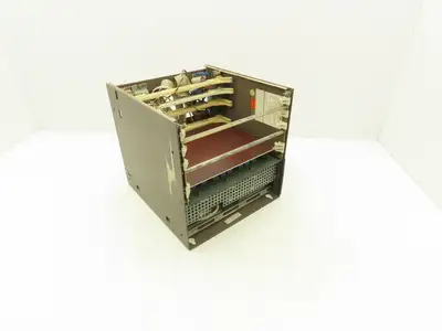 Cincinnati Milacron 1-230-0535 PCB Chassis 4 Slot Rack With Power Supply 275V