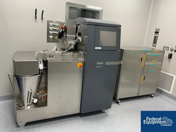 Used GEA GEA Continuous Mixing / Granulation System, Model ConsiGma1 Fluid Bed Dryers NL | Federal Equipment Company #130370