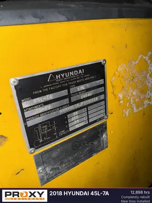 Used 2018 HYUNDAI 45L-7A Liquid Propane Forklifts Oklahoma US | Proxy Equipment #1385343