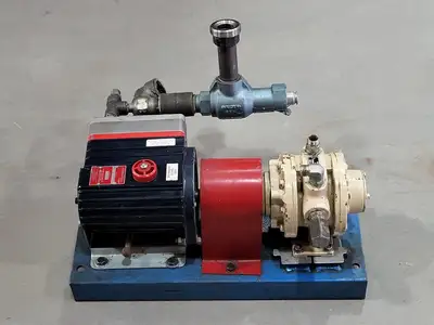 Industrial Pump D03XASGSSSMA w/ Pump Unit 8F & Relief Valve