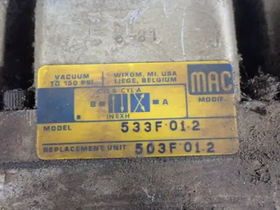 Used MAC VALVES 533F012 Pumps Ohio US | HGR 24 #803044