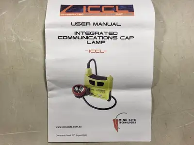 NEW 2006 MINE SITE TECHNOLOGIES ICCL - CAP LAMP
