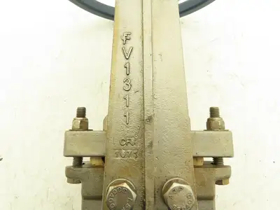 Fabri-Valve C67 Knife Gate Valve Size 3 Bi-Directional Rising Stem 316 Stainless