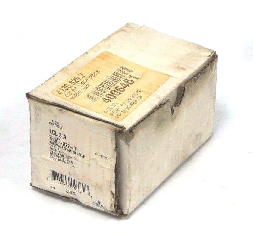 NEW EMERSON LCL-3-A THERMAL EXPANSION VALVE 4130-829-7