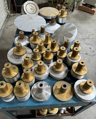 Lot of OptoTech Cup Grinding Wheels Tooling For Optic Glass Lenses Polishing