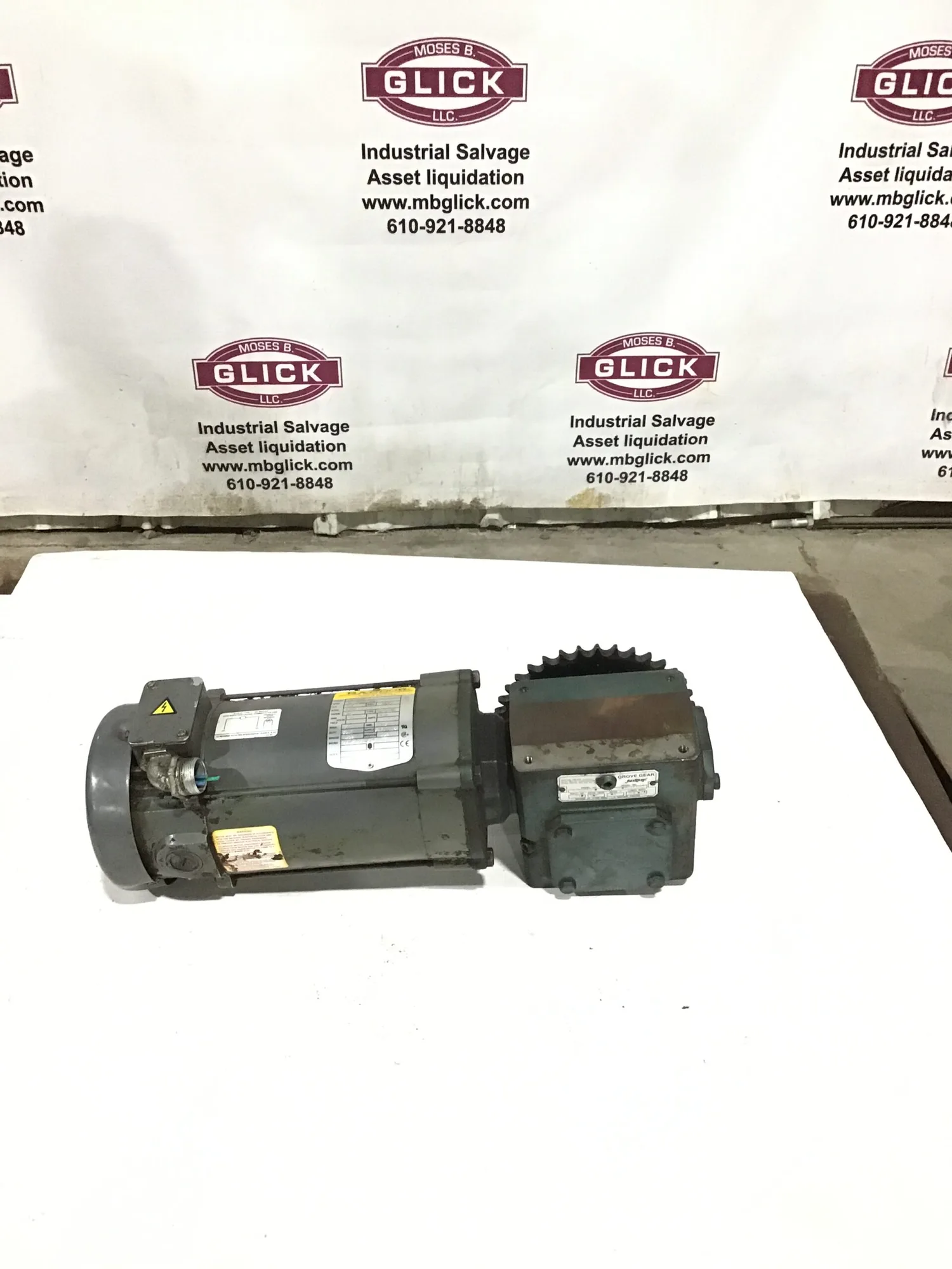 Baldor C0P3440 Electric Motor with Grove Gear