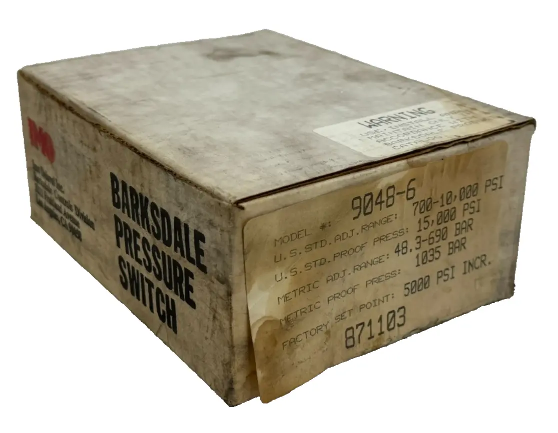NEW BARKSDALE 9048-6 PRESSURE SWITCH 700-10,000PSI 90486