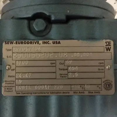 USED SEW EURODRIVE DFT71D4
