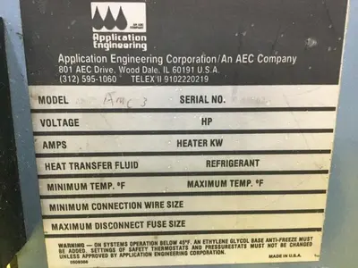 Used AEC AMC-3 Chillers Michigan US | Ideal Machinery #601550