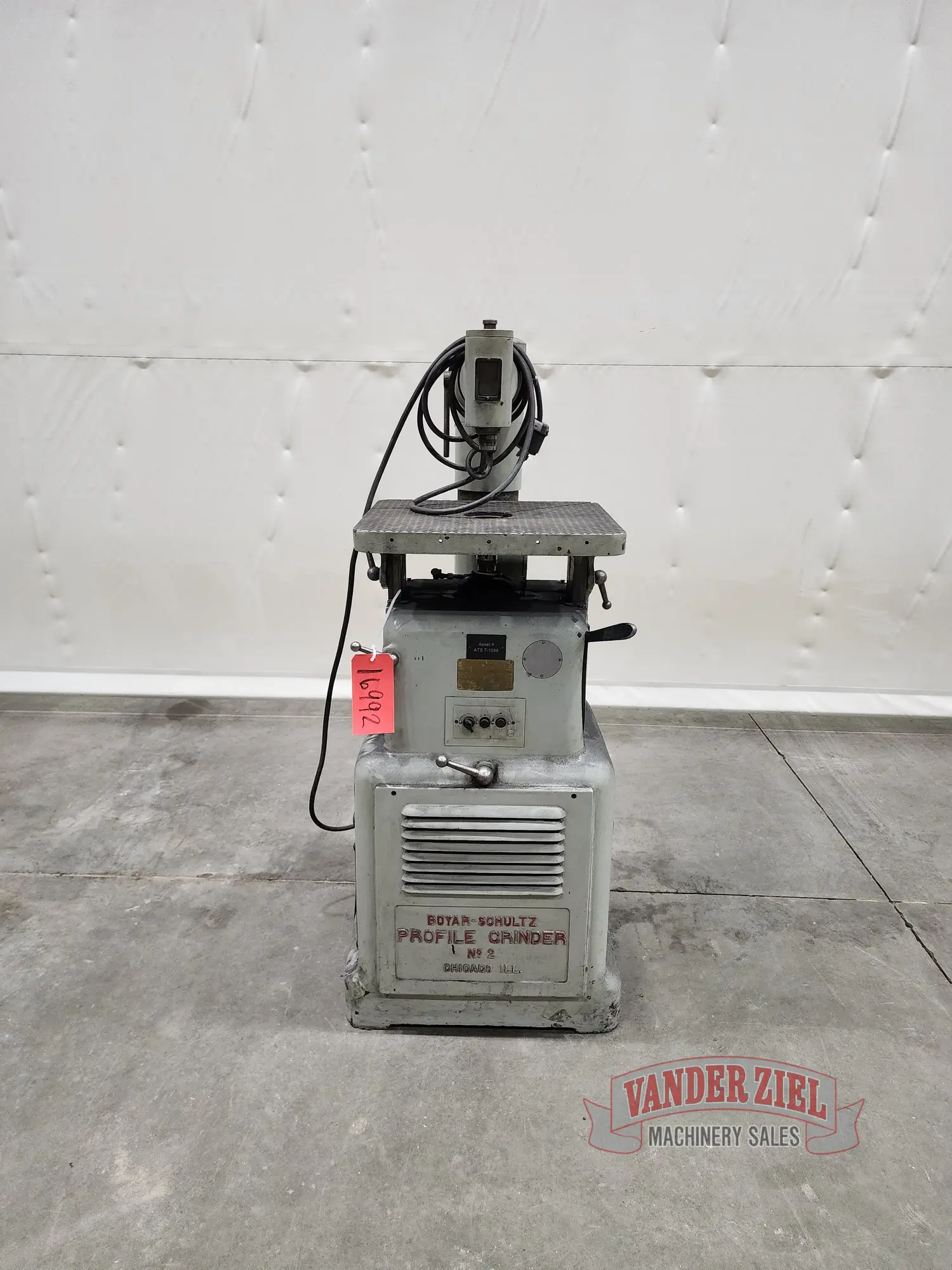 Used BOYAR SCHULTZ _UNKNOWN_ Profile Grinders Michigan US | Vander Ziel Machinery Sales #483223