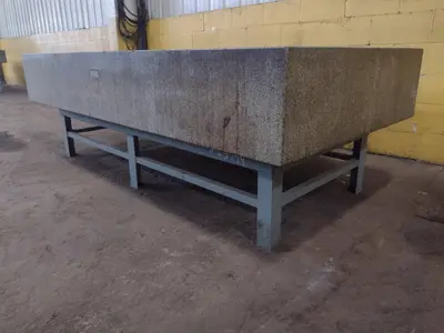 8' X 4' X 14" ROCK OF AGES PRECISION LAYOUT INSPECTION GRANITE TABLE: STOCK #23794