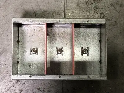3-Gang Masonry Box, 6x4"