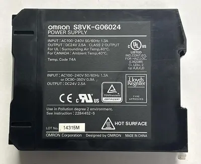 Used OMRON S8VK-G06024 Miscellaneous Equipment (Electrical & Power) | Surplus Asset Holdings #1203498