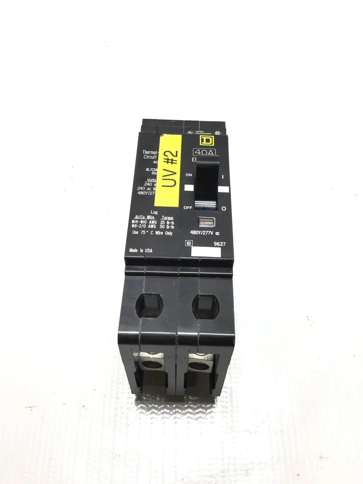 Square D QO240 Circuit Breaker 40A 2-Pole QO Series