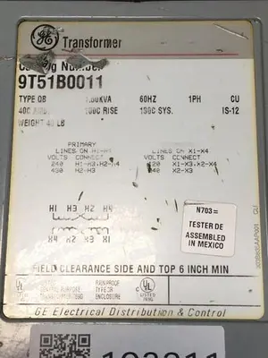 USED GENERAL ELECTRIC / GE 9T51B0011