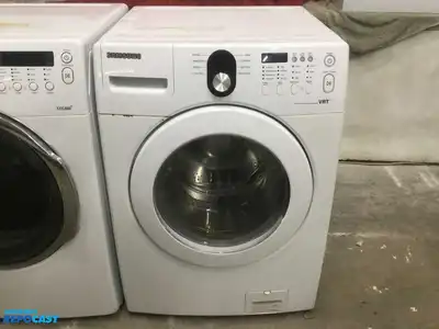 USED SAMSUNG FRONT LOAD WASHER AND ELECTRIC  STEAM DRYER SET ENERGY STAR HIGH EFFICIENCY