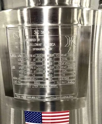 HOLLOWAY 30 Liter (8 Gallon) Holloway Sanitary 316L Stainless Steel Agitated Reactor REACTORS | EcReCon Inc (10)
