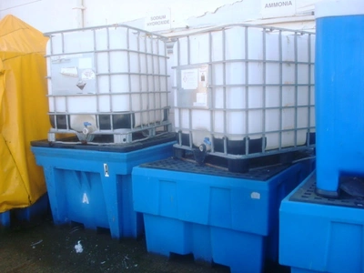 Single IBC Bunded Polythene Spill Pallet