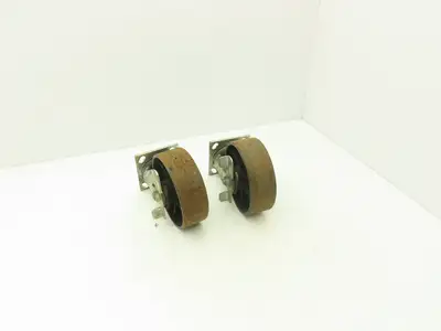 Faultless 6" Caster Wheel Swivel Locking 2" Wide 7-1/2" Height Lot of 2