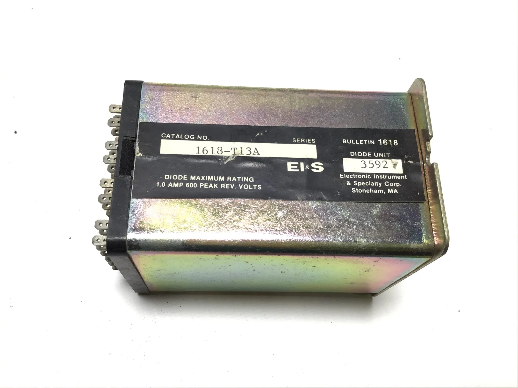 Electronic Instrument & Specialty 1613-T13A – 3592 Diode Unit 1.0Amp 600Rev Volts