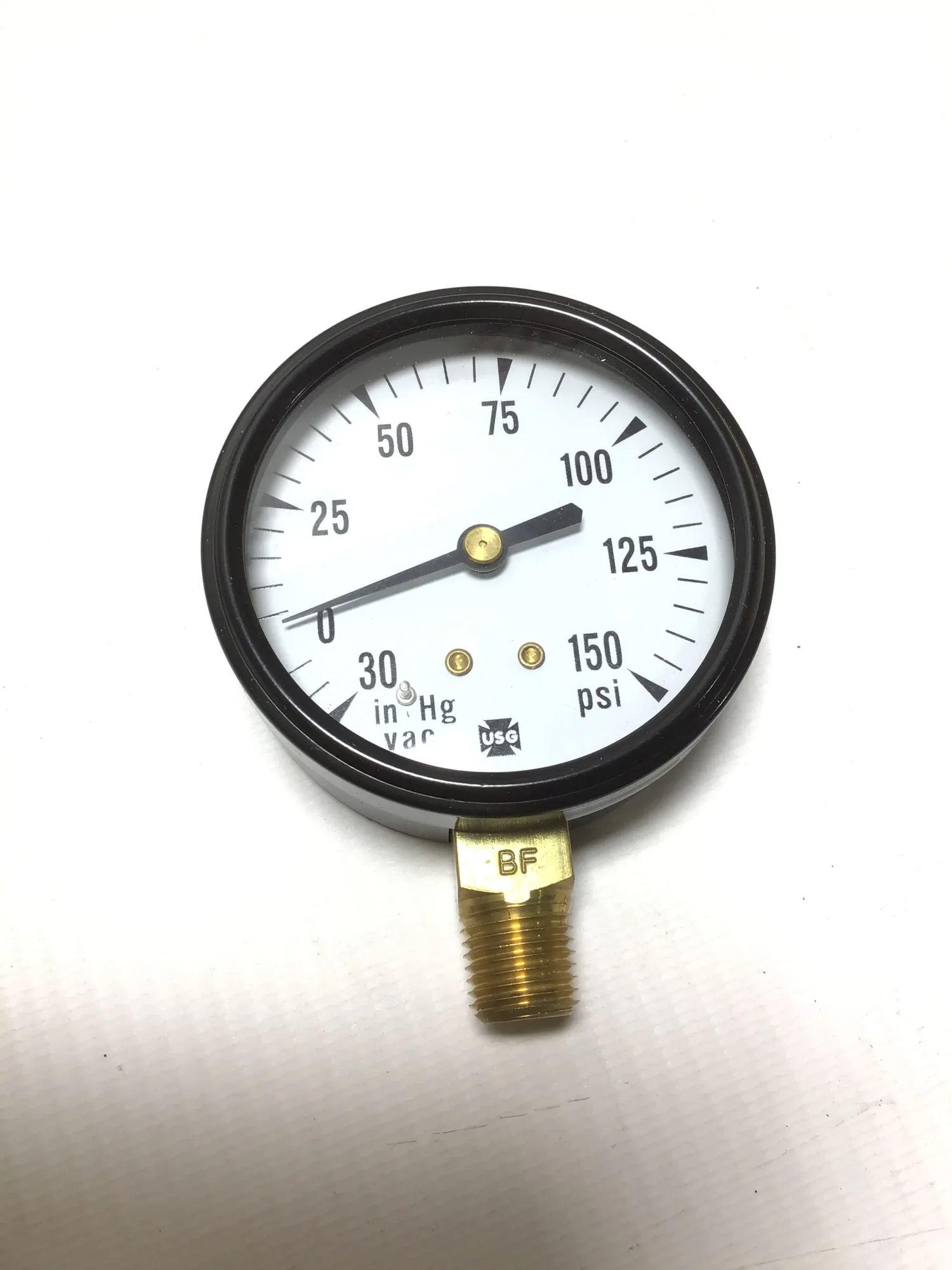 Ametek USG C505A Pressure Gauge 1/4″ NPT LM 30-0-150PSI 2-1/2″ (Lot of 2)