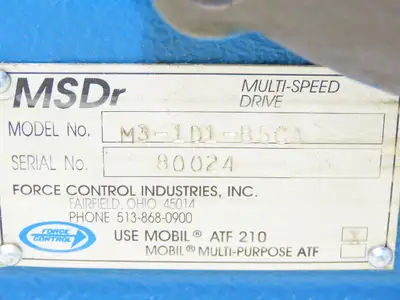 Force Control M3-1D1-B5CA MSDr Posidyne Multi-Speed Drive Clutch/Brake