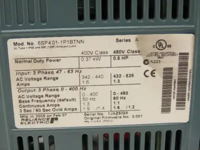 Used RELIANCE ELECTRIC _UNKNOWN_ Variable Speed Drives Indiana US | Arrow Industrial #1316620