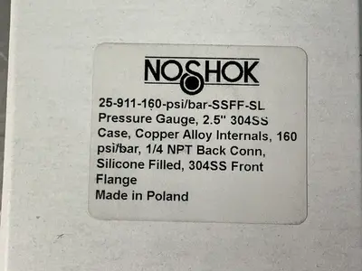 New | in-Stock NOSHOK 25911160PSI/BARSSFFSL Miscellaneous MRO Ohio US | HGR 24 #1265885