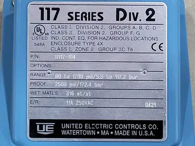 NEW UNITED ELECTRIC H117-194