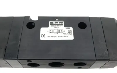 B562BB549C | Parker  Double Solenoid Valve 3-Port 3/8" P2E-KV32C Solenoids - New