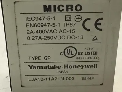 USED YAMATAKE LJA10-11A21N-003