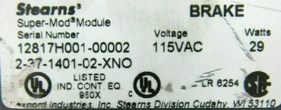 NEW STEARNS 2-37-1401-02-XNO SUPER MOD BRAKE 237140102XNO