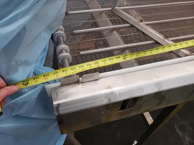 10' Wire Belt Inspection Conveyor