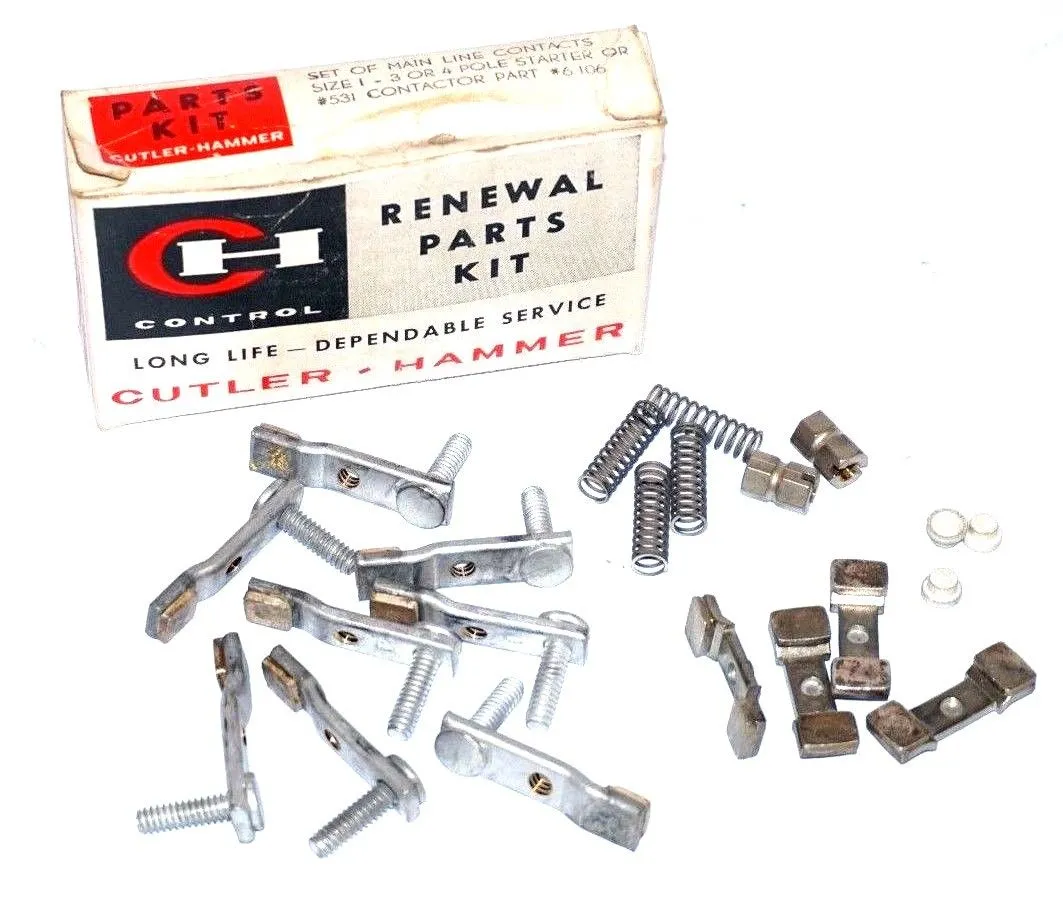 NEW CUTLER HAMMER 6106 CONTACT KIT FOR SIZE 1, 3, OR 4 POLE STARTER