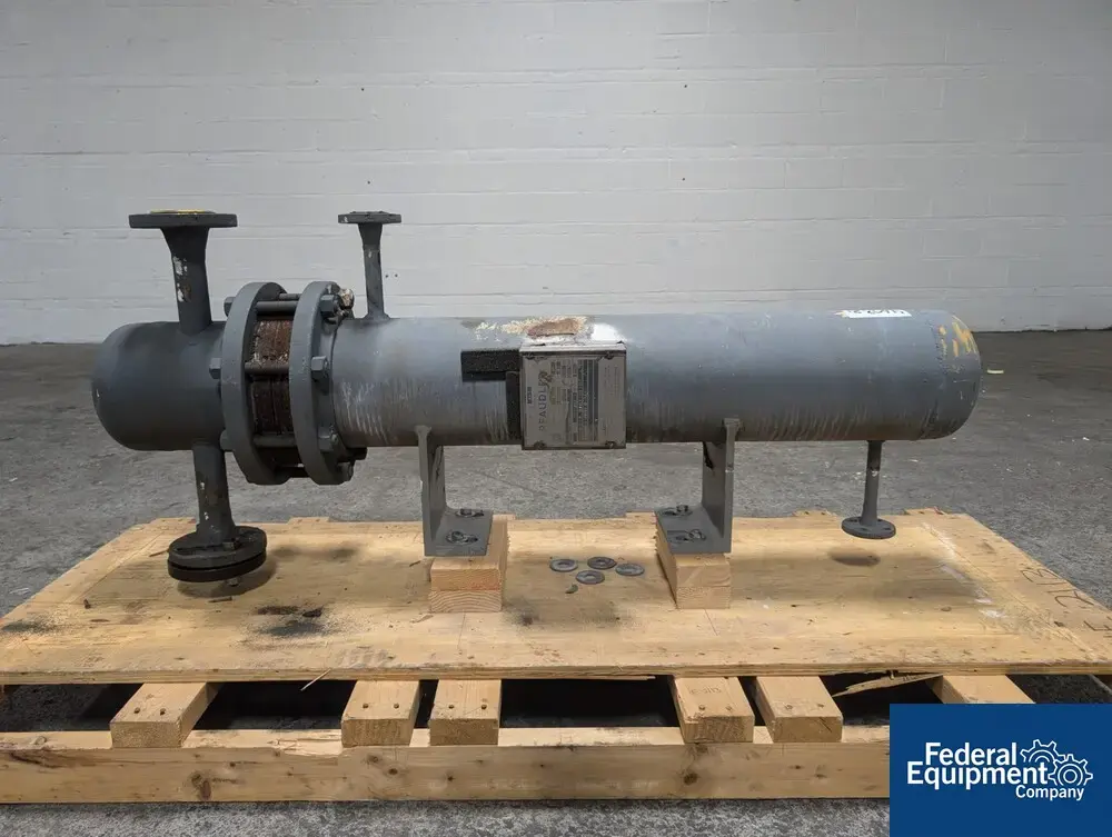 USED Pfaudler 7 Sq Sq Pfaudler Heat Exchanger, C/S, 150/150#