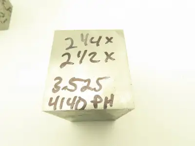 4140 PH Alloy Steel Flat Bar Stock 2-1/4"x 2-1/2"x 3-1/2"L  Lot of 6