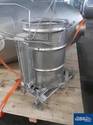 USED Patterson-Kelley 75 Cu Ft P-K Twin Shell Blender, 304 S/S, 60# Density