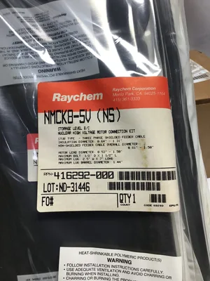 Raychem NMCKB-5V STORAGE LEVEL BC NUCLEAR HIGH VOLTAGE MOTOR CONNECTION KIT