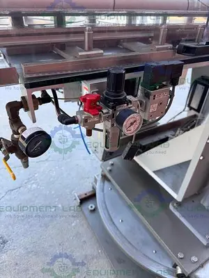 USED NEW JERSEY MACHINE 401XRE -0095 PALLET LABELER 120V, 60 CYCLES, 1.2 KW