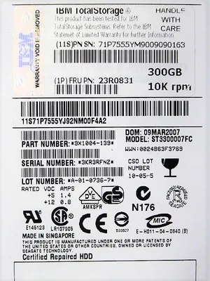 IBM 71P7555 TotalStorage Fiber Channel Drive Used