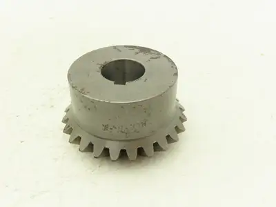 Boston Gear HLK105YA Miter Gear 24T 8-Pitch 20° 1" Plain Bore 1/4" Keyway