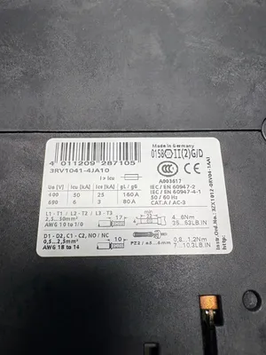 SIEMENS 3RV1041-4JA10 Electrical/PLC/Automation | ESS Industrial Equipment Sales (7)