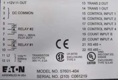 NEW EATON 57601-404 COUNTER 57601404