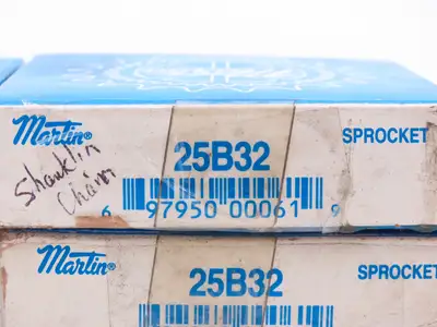 Martin 25B32 #25 Roller Chain Sprocket 32T 5/8" Keyed Bore  Lot of 4