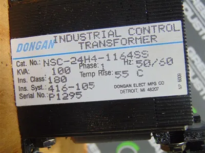 Dongan NSC-24H4-1164SS Industrial Control Transformer .100 kVA New NIB