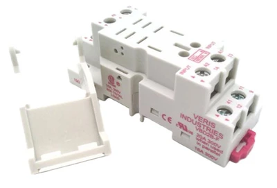 Veris VBD2B-F Socket Relay, Full-Featured Relay, DPDT Blade Style [New]