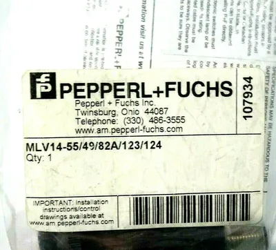 NEW PEPPERL FUCHS MLV14-55 / 49 / 82A /123 /124 SENSOR 107934 MLV14554982A123124